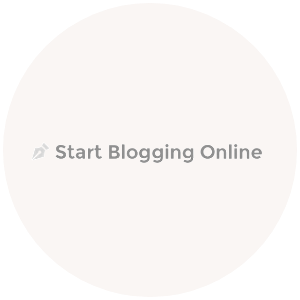start blogging online