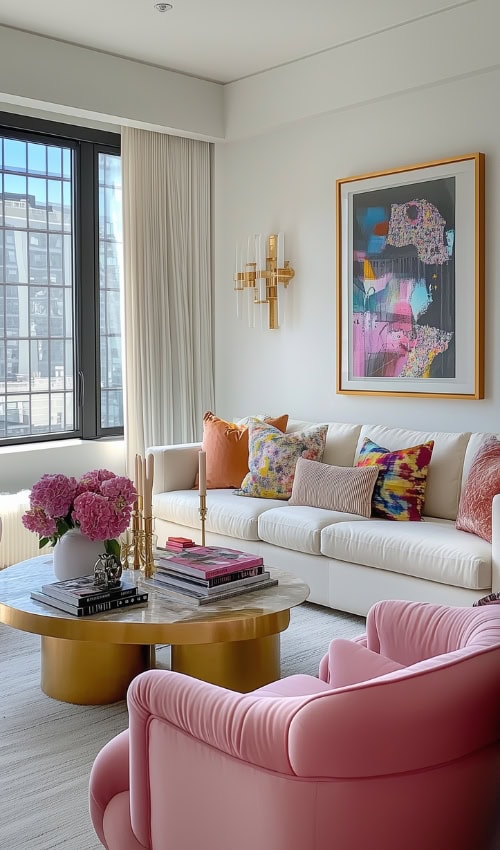 colorful living room tips for decorating with bright colors