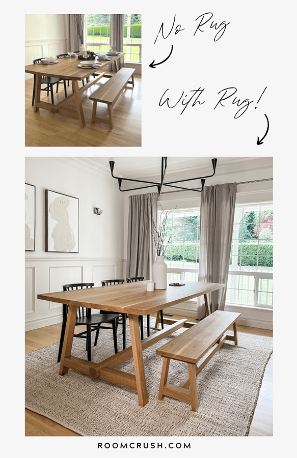 Why you should have a rug in your dining room