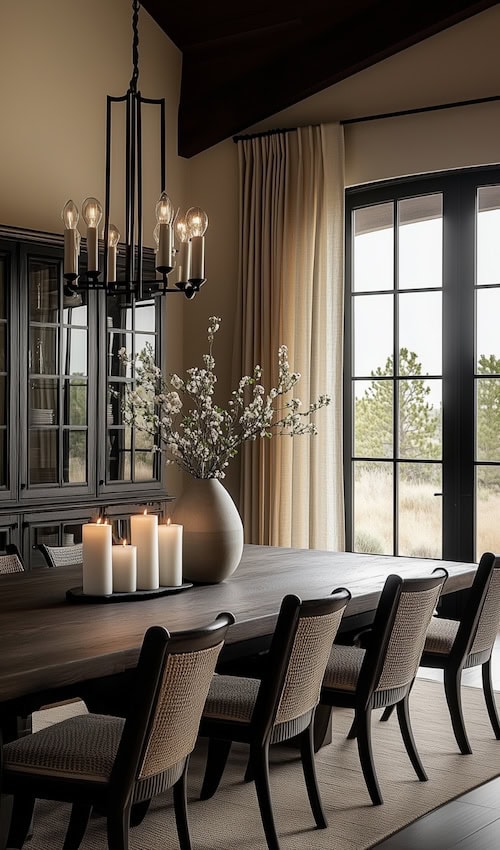 beautiful moody dining room light fixtures