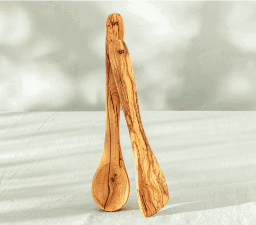 Olive wood utensils are some of the best expensive looking gifts for foodies