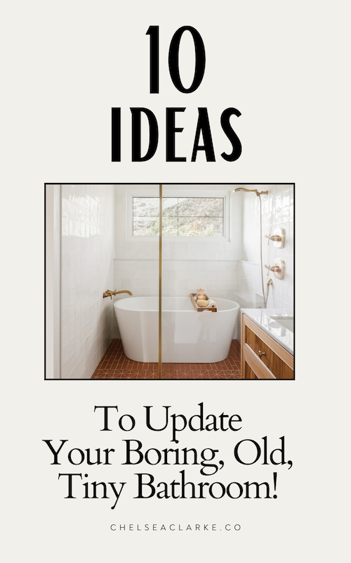 Clever Ideas To Update Your Boring, Old, Tiny Bathroom