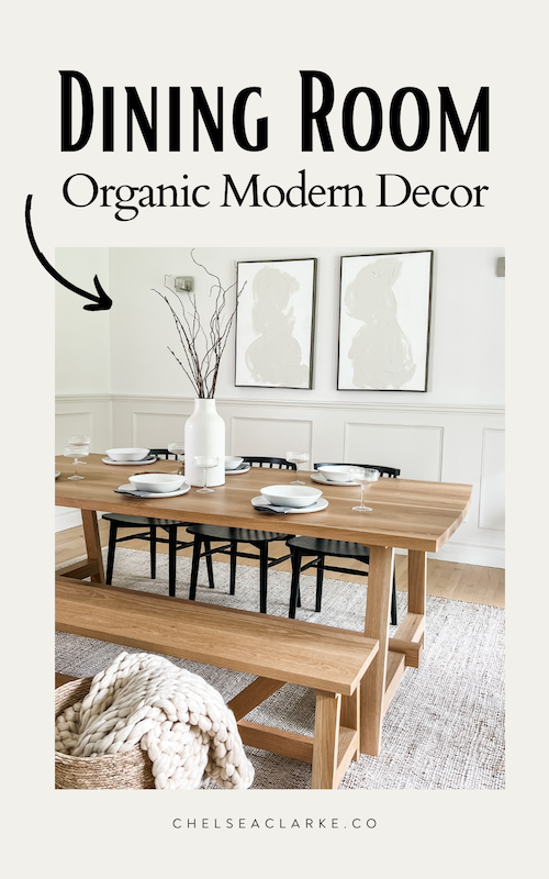 beautiful Organic modern dining room decor