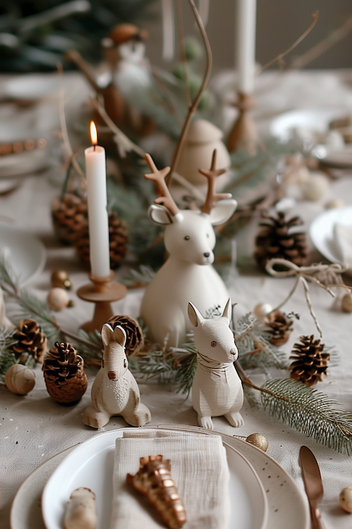 DIY Christmas ornaments forest animals