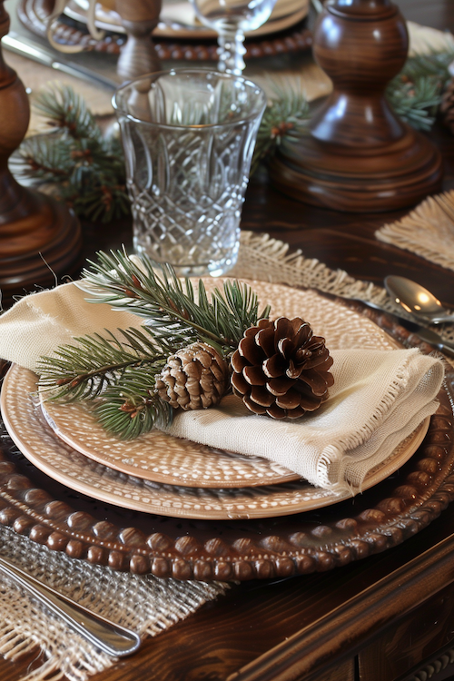 Check out the Best themed vintage Christmas table setting ideas