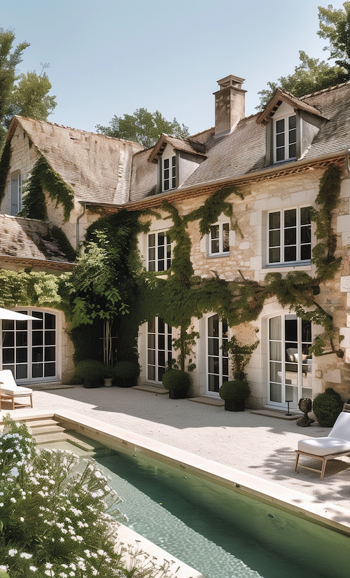 Beautiful french country cottage with pool