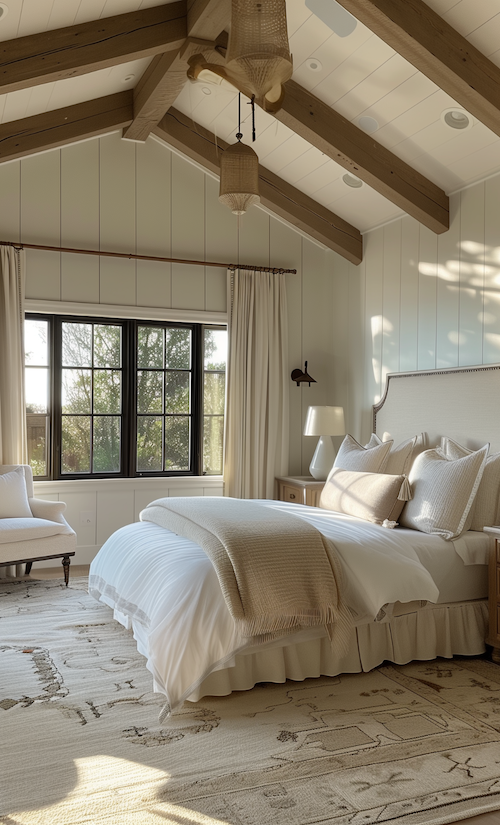 touring a french cottage with a luxurious bedroom