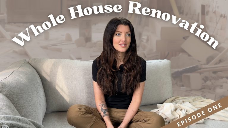 Millennials putting character back into their house rather than taking it away - chelsea clarke home renovation series