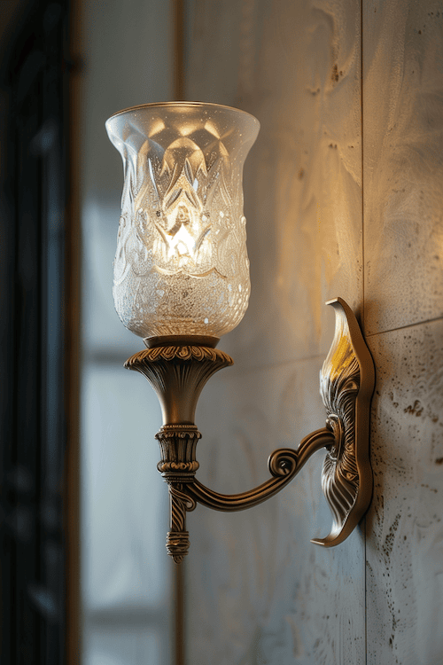 Beautiful Vintage Wall Sconce Gives A Home Character