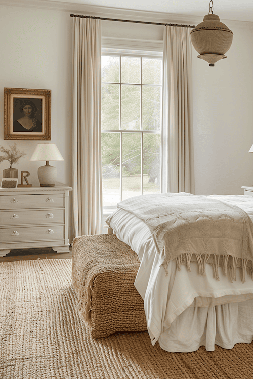 Vintage inspired bedroom decor