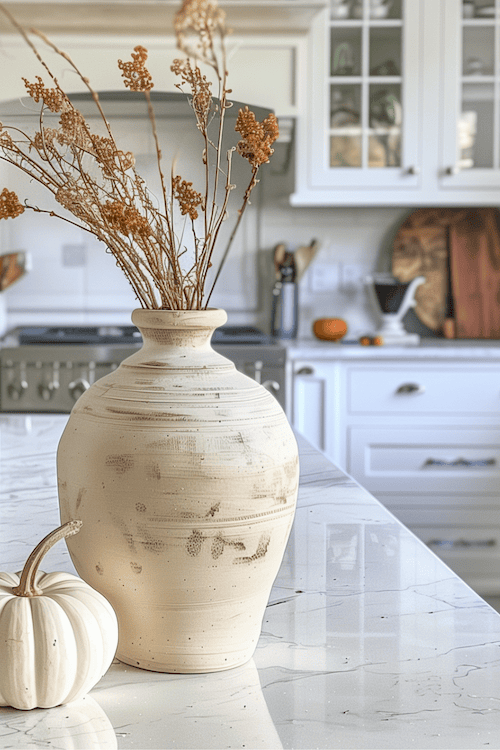 tips for decorating your kitchen for fall example of kitchen decorated with orange colors