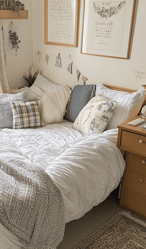 calm and cozy college dorm decor ideas for students