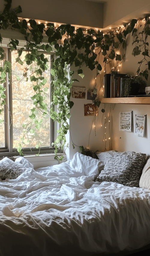 nature inspired earthy dorm room decor ides