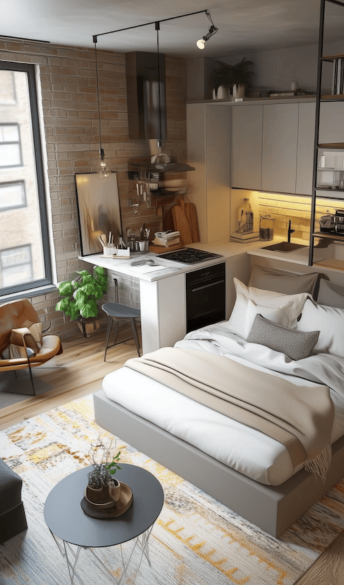 convertable furniture smart tiny studio apartment decor ideas
