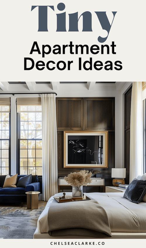 list of smart tiny studio apartment decor ideas