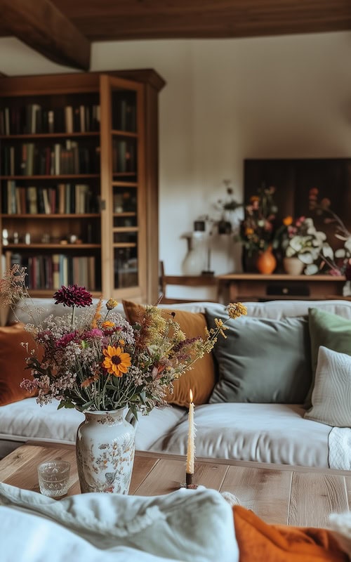 cozy living room furniture rearranged for a fresh look in november