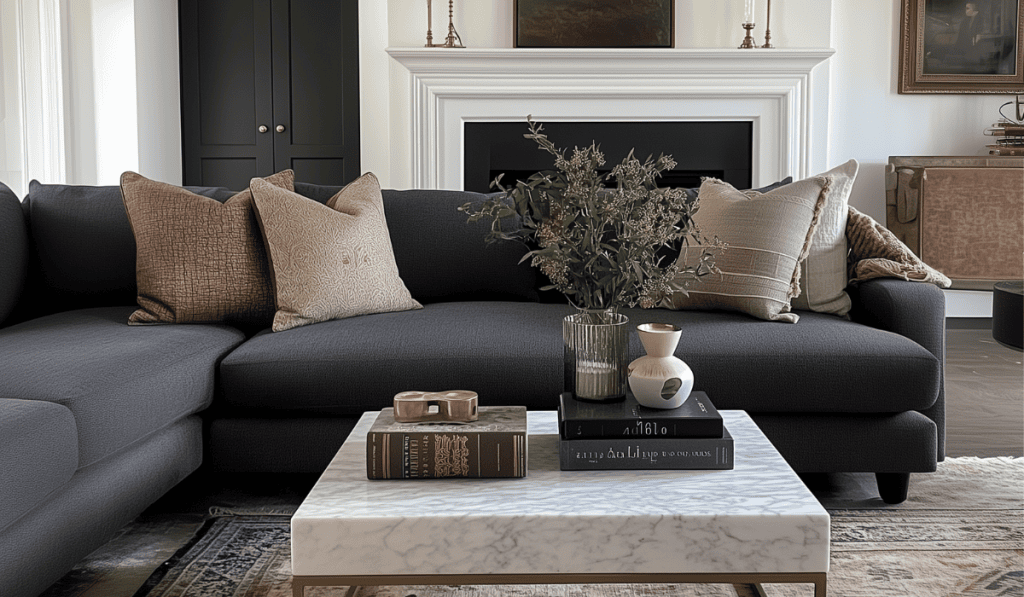 How To Style A Living Room Around A Grey Couch