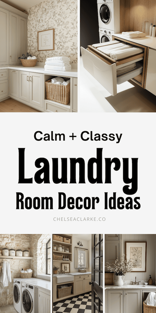 calm and classy laundry room makeover ideas to try