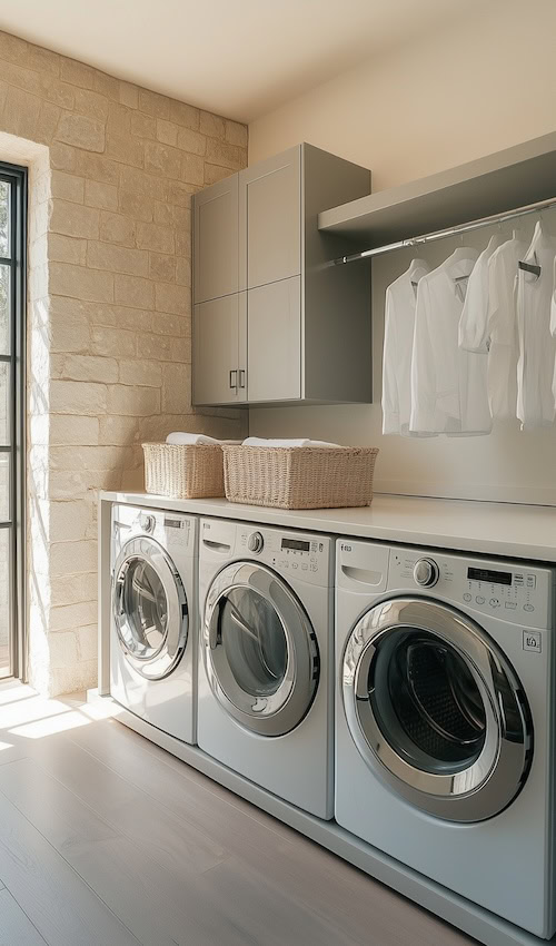 small laundry room ideas for space saving