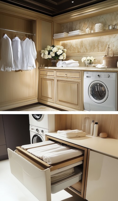 multi-use laundry room storage