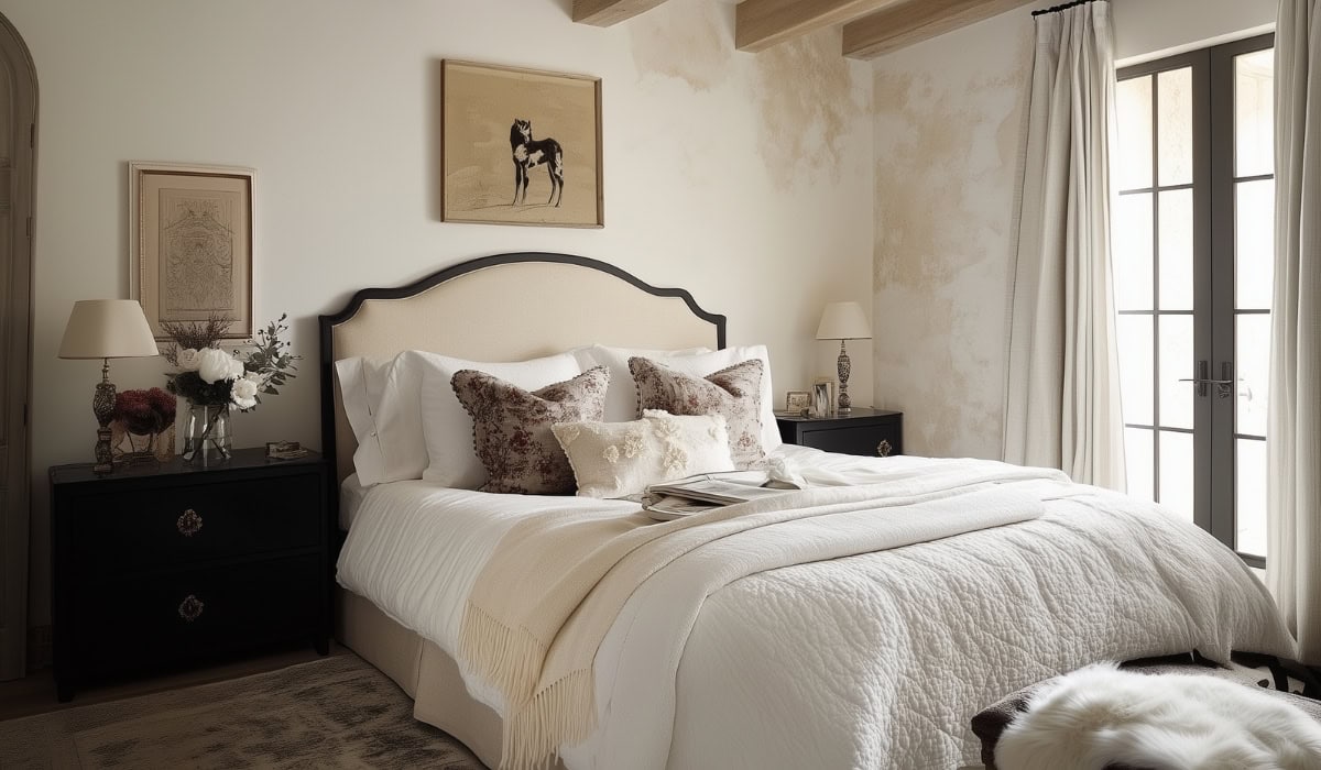 Modern French Country Bedrooms decorated beautifully