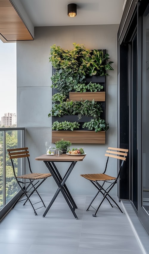 living renter-friendly home updates - vertical garden is a rental-friendly patio decoration and renter-friendly home updates