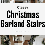 a collection of helpful Classy Christmas Garland Stairs Ideas