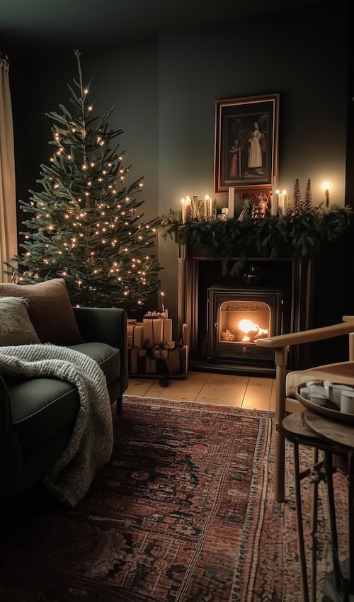 cozy christmas decorations for living room cottage