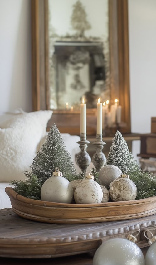 french country christmas decor ideas foyer