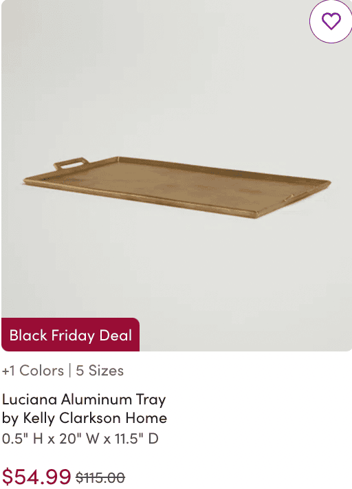 kelly clarkson home decor tray on sale wayfair black friday