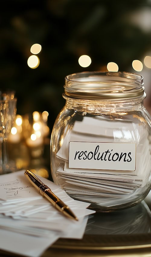 new years resolutions jar fun ideas for new years eve party