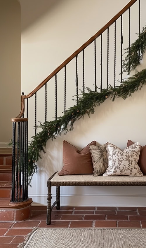 cozy transitional Garland decor