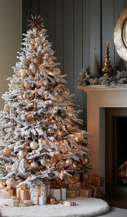 white christmas tree ideas color schemes cottagecore christmas