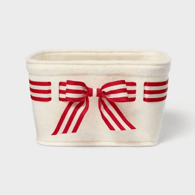 a white and red striped basket - brr basket ideas - pick basket 2