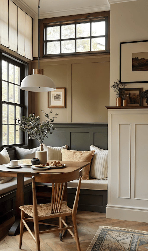 dark cottagecore house with apothecary kitchen