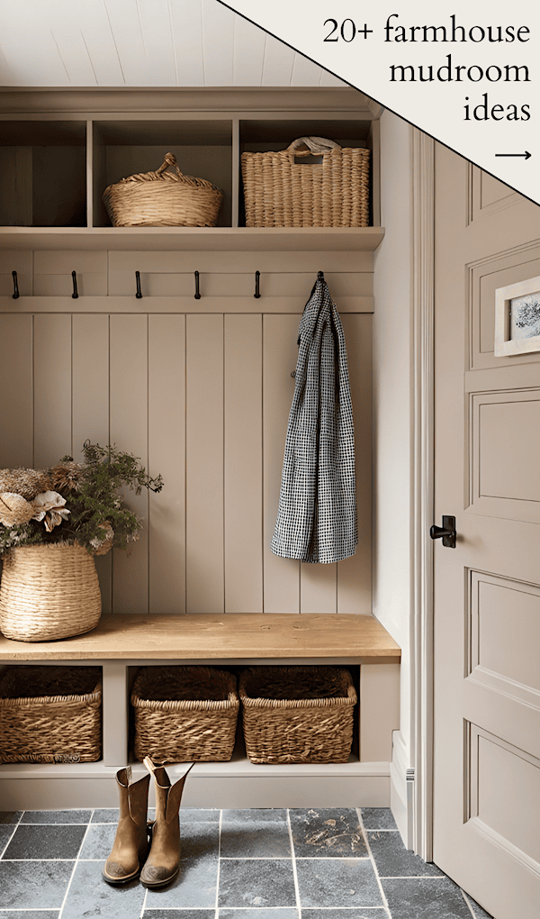 20+ Best Farmhouse Mudroom Ideas