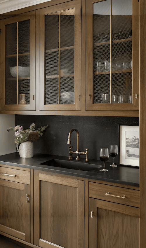 apothecary kitchen witch aesthetic - witchy kitchens with glass front cabinets