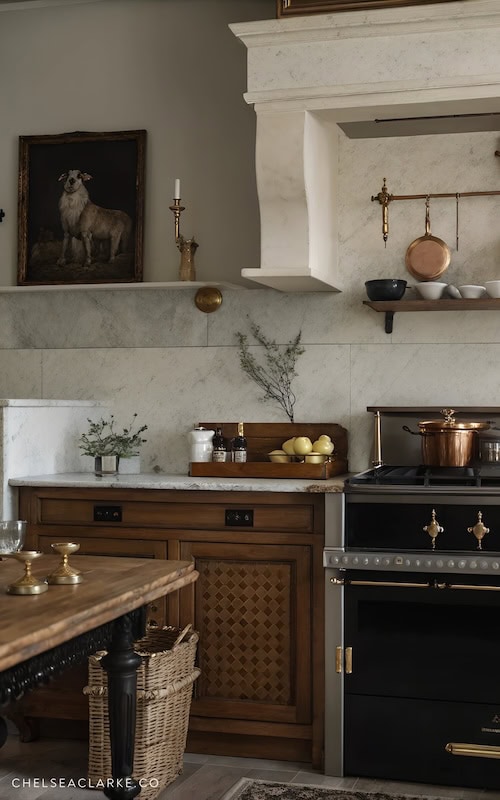 dark kitchen aesthetic old world home decor 