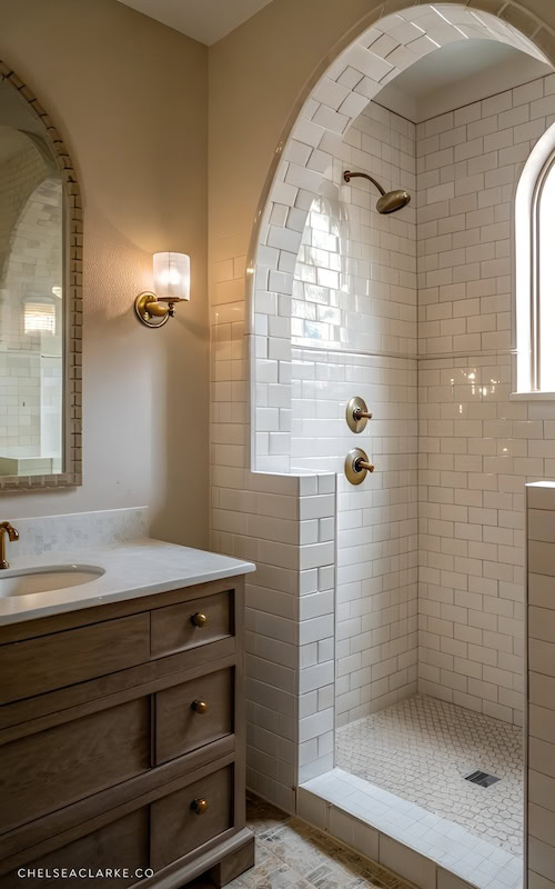 arch bathroom tile ideas