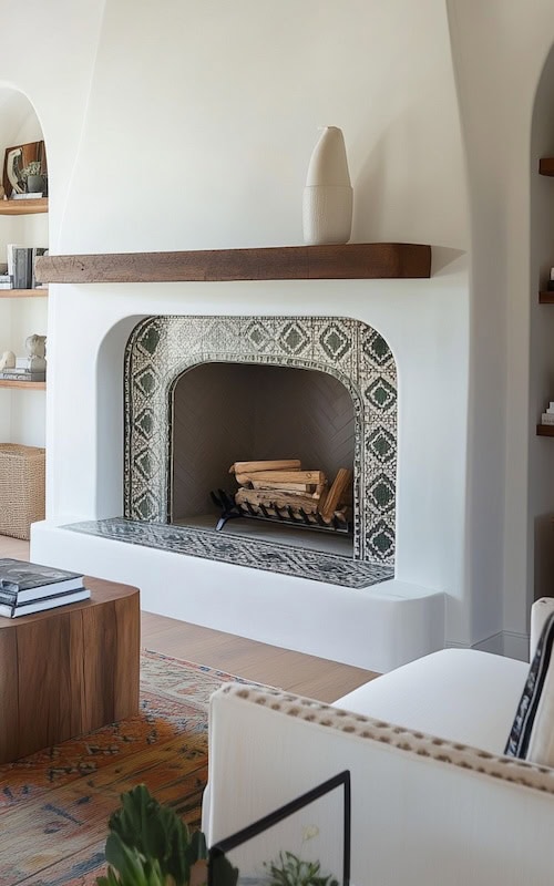 stunningly beautiful spanish style fireplace