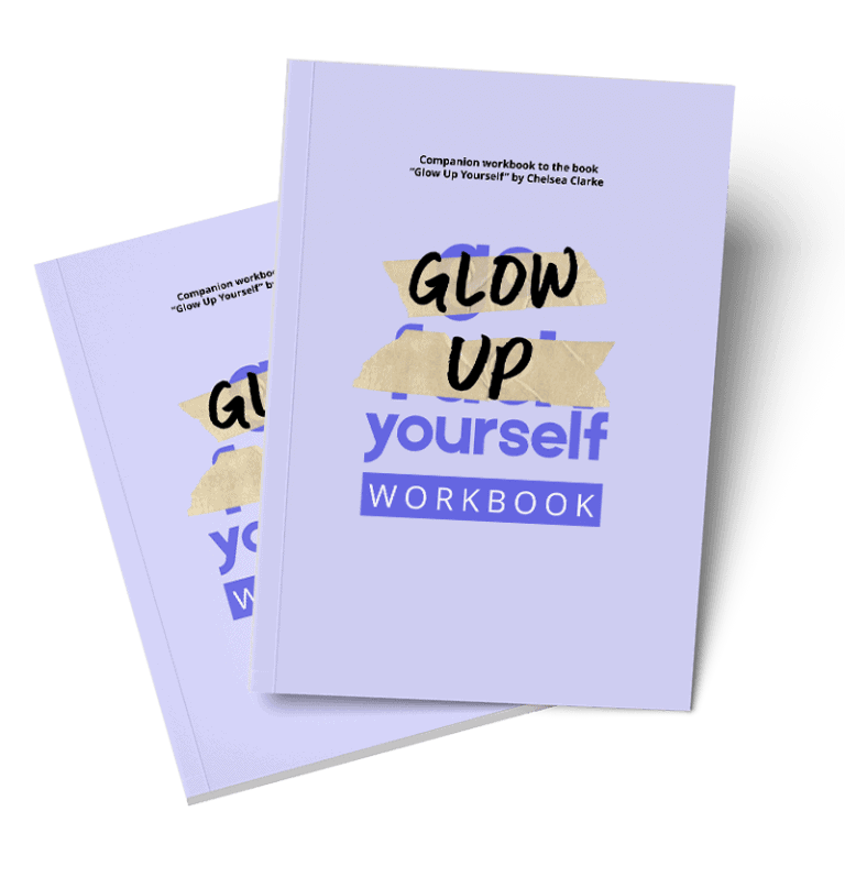 glow up yourself workbook_mockup_side by side