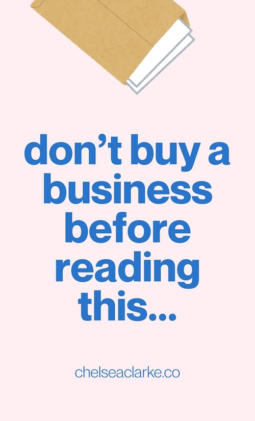 text reads dont buy a business before reading this