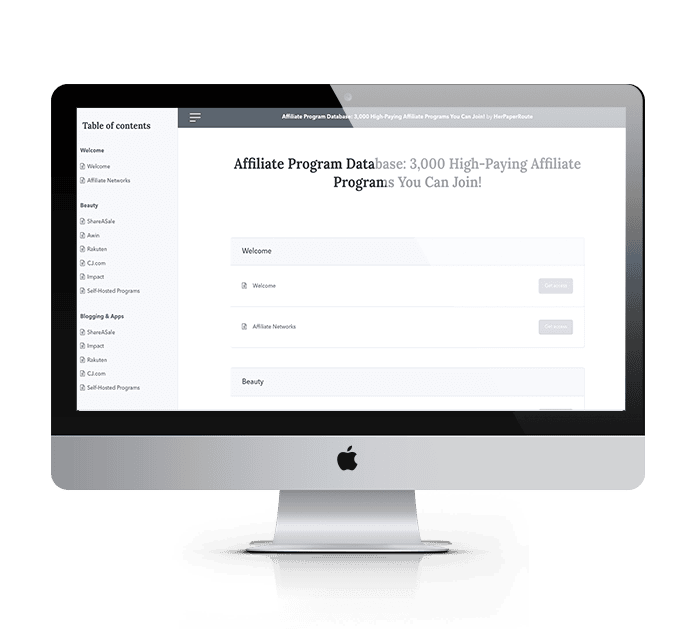 best affiliate programs database
