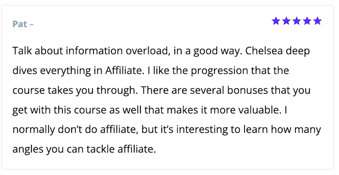 route to affiliate sales testimonials reviews