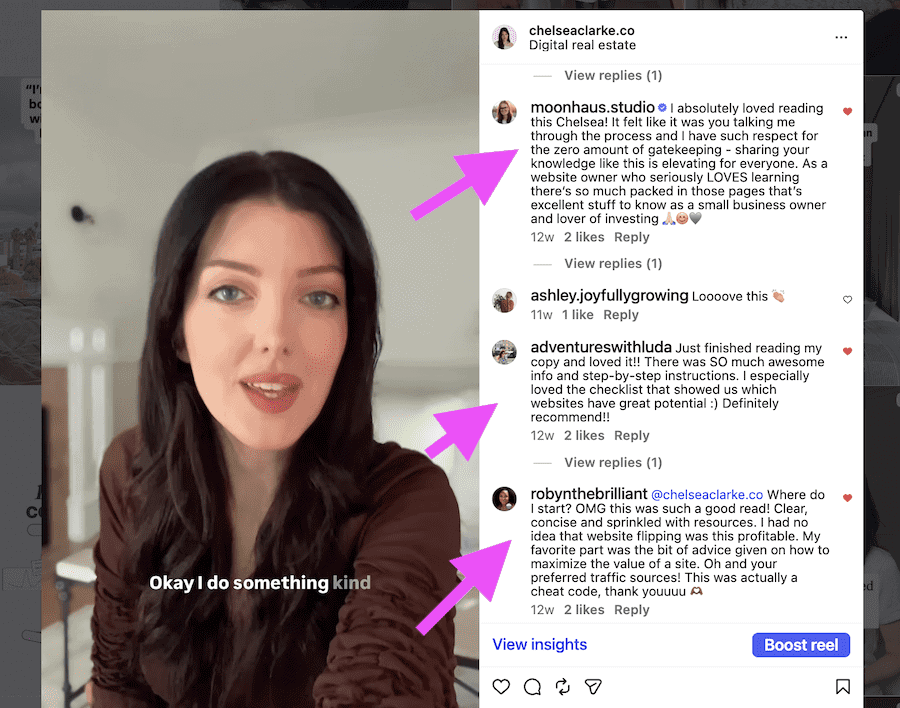 social proof example
