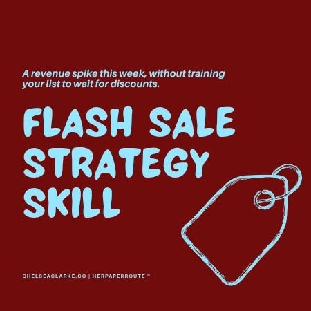 Flash sale strategy skill