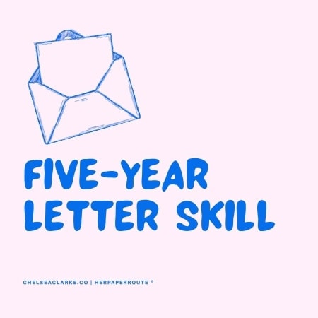 five year letter skill