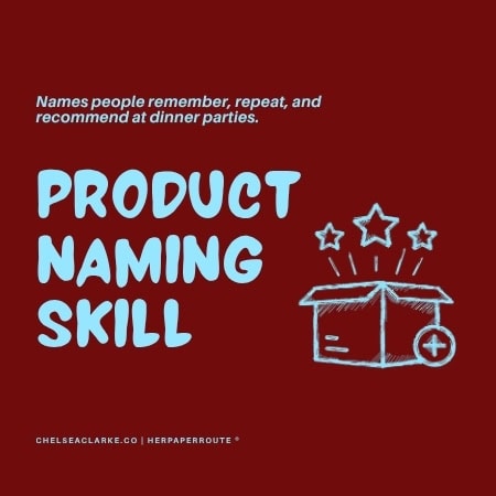 Product naming skill