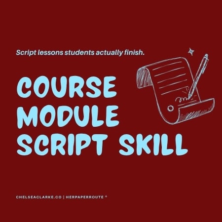 course module script skill